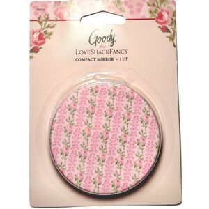 LoveShackFancy x Goody Pink Rose Floral Compact Mirror NWT